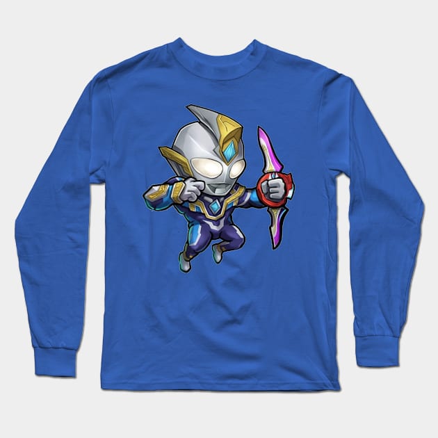 Ultraman Trigger Long Sleeve T-Shirt by mprokolo corgi